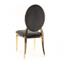 Стул SIGNAL KING Velvet Bluvel 19 черный/золотой